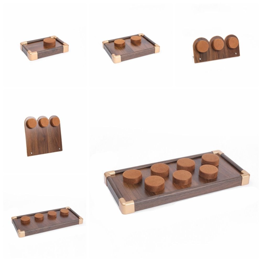 Organizer Jewelry Display Stand Walnut Wood Bracelet Display Rack Durable Hand Jewelry Holder  Gift