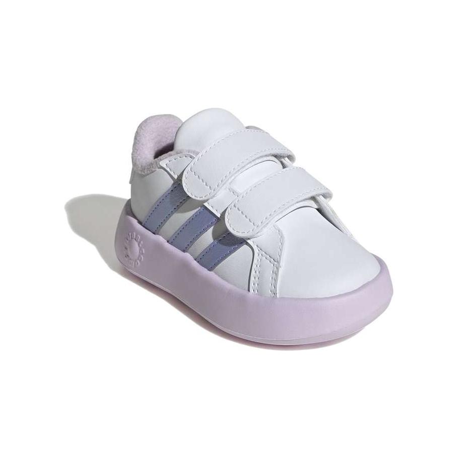 Adidas Grand Court 2.0 Comfortable Lightweight Low-Top Walking Shoes Baby Shoes White IE3858