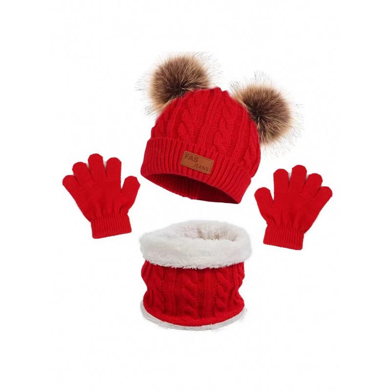 

Детский набор шапка, шарф и перчатки Temu: Универсальный, Теплый, Подходящий для парного ношения родитель-ребенок