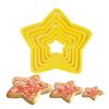 6Pcs/set Christmas Tree Cookie Cutter Stars Heart Flower Fondant Cake Biscuit Cutter Mold 3D Cake Decorating Tools Baking Moulds