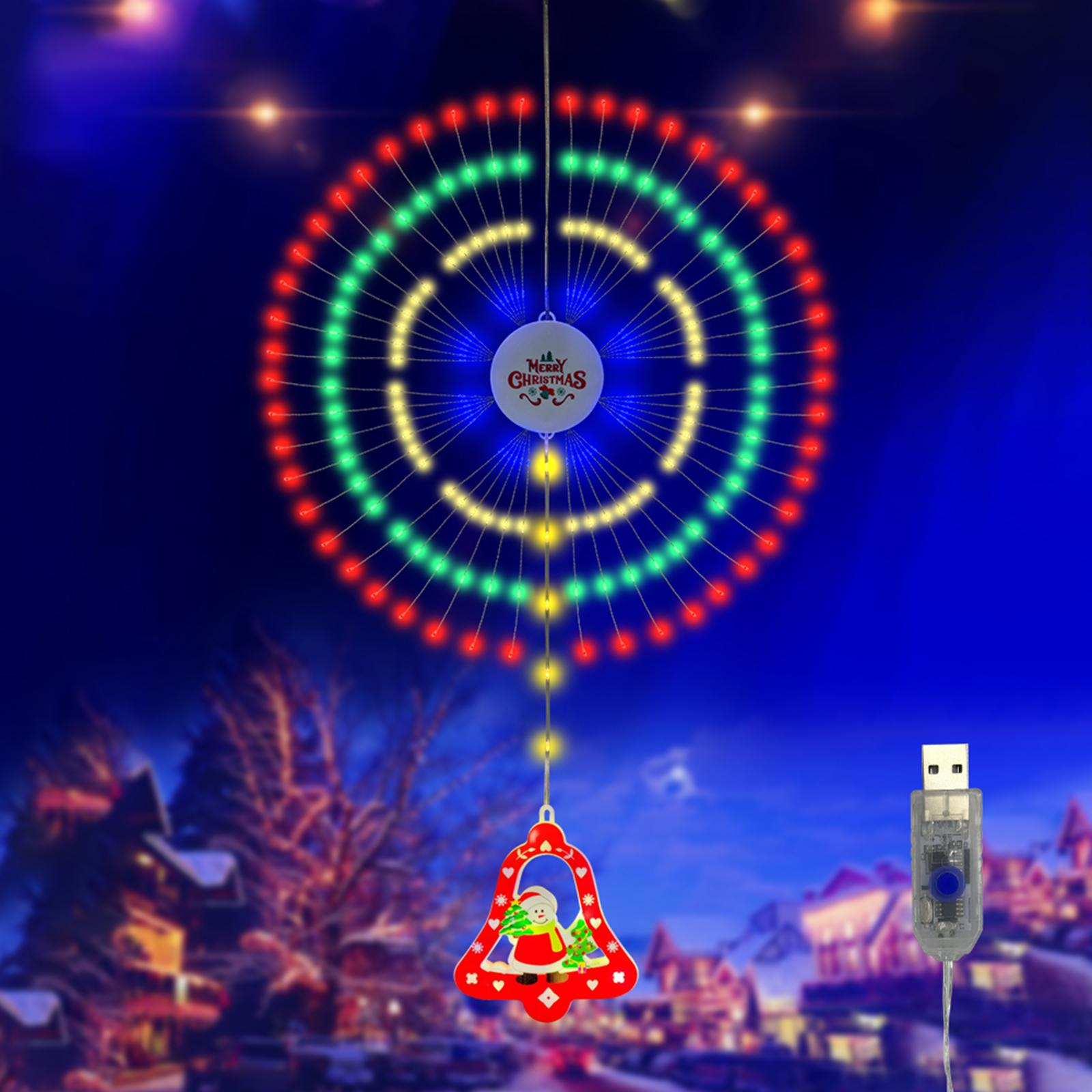 

Рождественские гирлянды, фейерверки, огни, украшения, подвесные, IP65, водонепроницаемые, рождественские USB Plug Bell