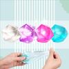 4Pcs Stress Cube Fidget Toy Slow Rebound TPR Anxiety Relief Rhinestone Squeeze Ball Toy Clear Ice Squishes Sensory Toy Kids Teens Adults Gift