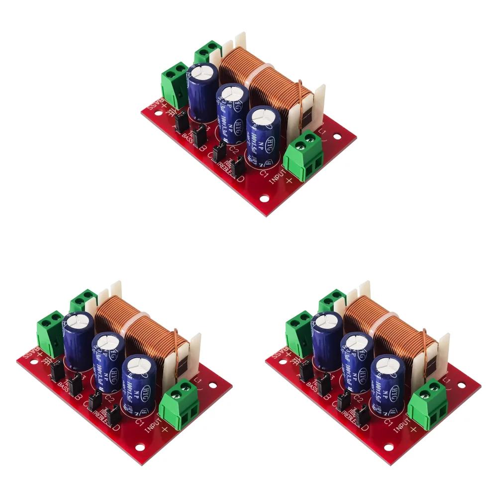 Y-2088 2-Wege Frequenzweiche Modul 400W Audio Lautsprecher Frequenzteiler Einstellbar Voller Bereich Höhen Bässe Schweißfrei