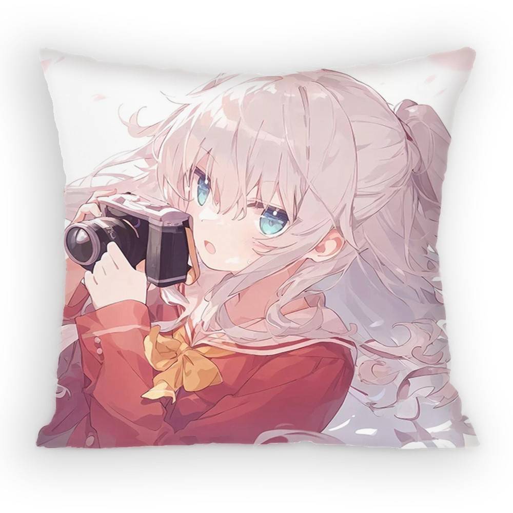 Charlotte Tomori Nao Pillow Case Sofa Living Room for Bedroom car Headboard Backrest Cushion Square Cushion Nap Time