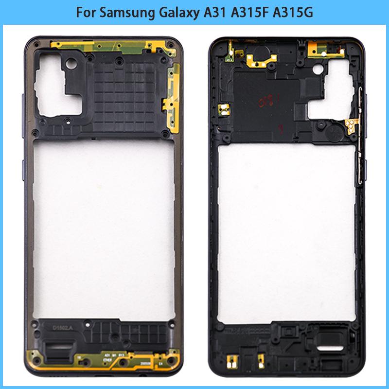 For Samsung Galaxy A31 A315F A315G A315N A315 Phone Middle Frame Bezel A31 Battery Back  Rear Door 