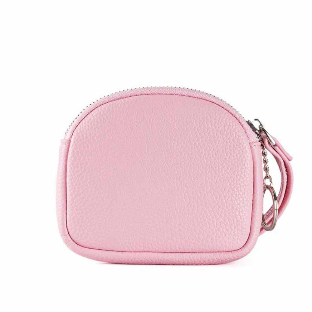 Solid Color Zipper Coin Purse Korean Style Small Item Bag Simple Handheld Wallet  Men