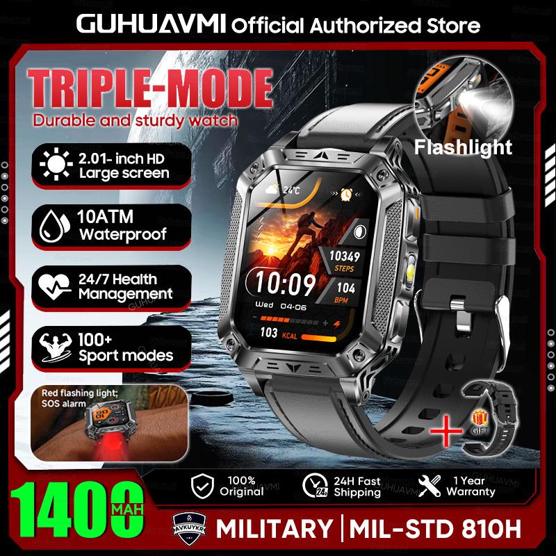 New 1400mAh Super Battery Durable Adult Smart Watch 2.01 inch GPS Trajectory 10ATM Waterproof BT Call Sports Smartwatch Men