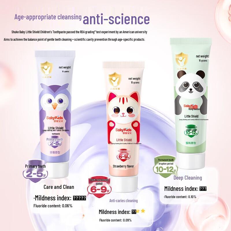 Saky Kids Anti-Cavity Toothpaste 10-Pack