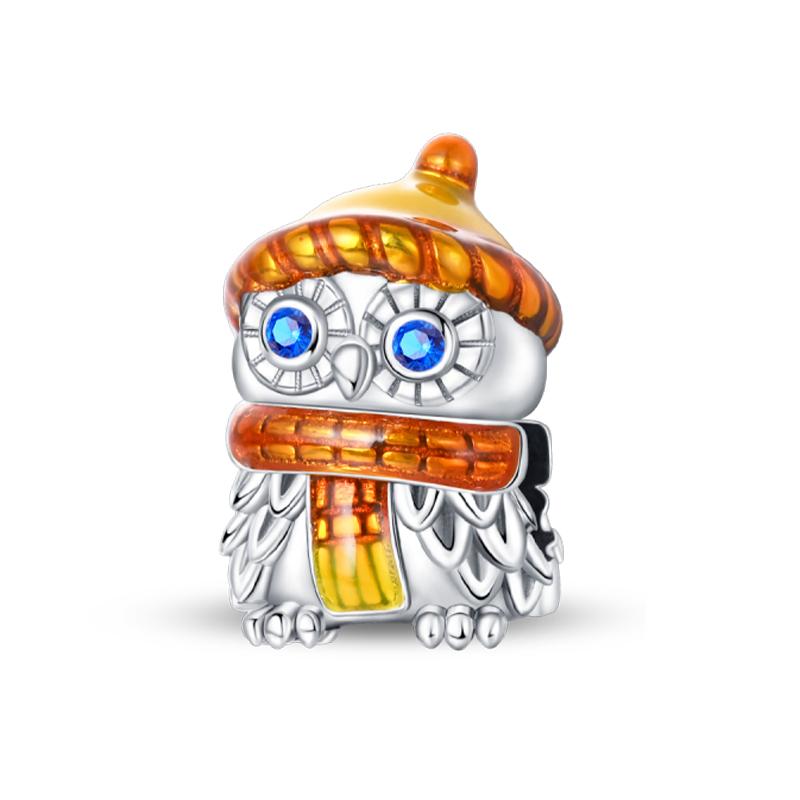 Copper Golden Autumn Series Charms Beads Scarecrow Pumpkin Maple Leaf Charms For Women Fine Diy Jewelry