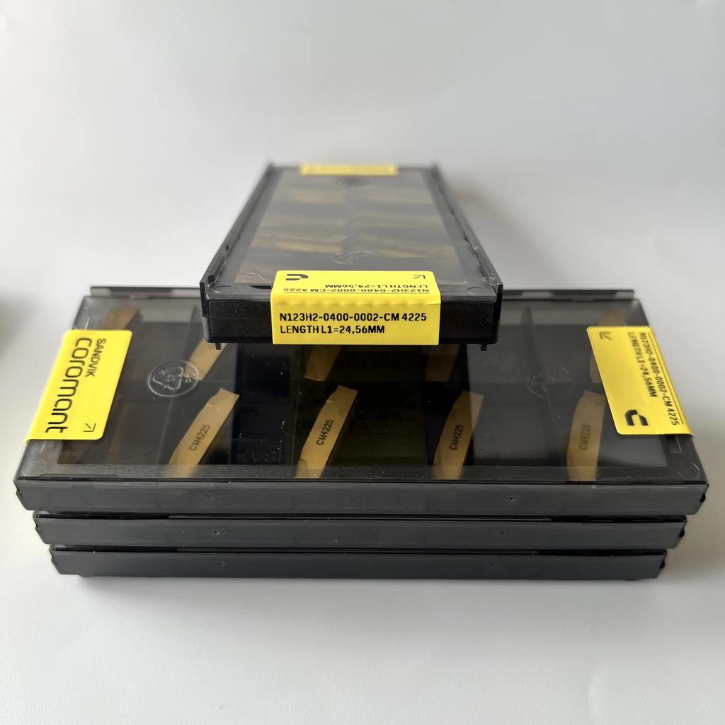Sandvik / N123H2-0400-0002-CM 4225 / Industrial Indexable Carbide Inserts 10 Pcs