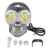 Motorcycle Skull LED Fog Light Auxiliary Headlight Spotlight with Flood Beam and Advanced Optical Lens Technology