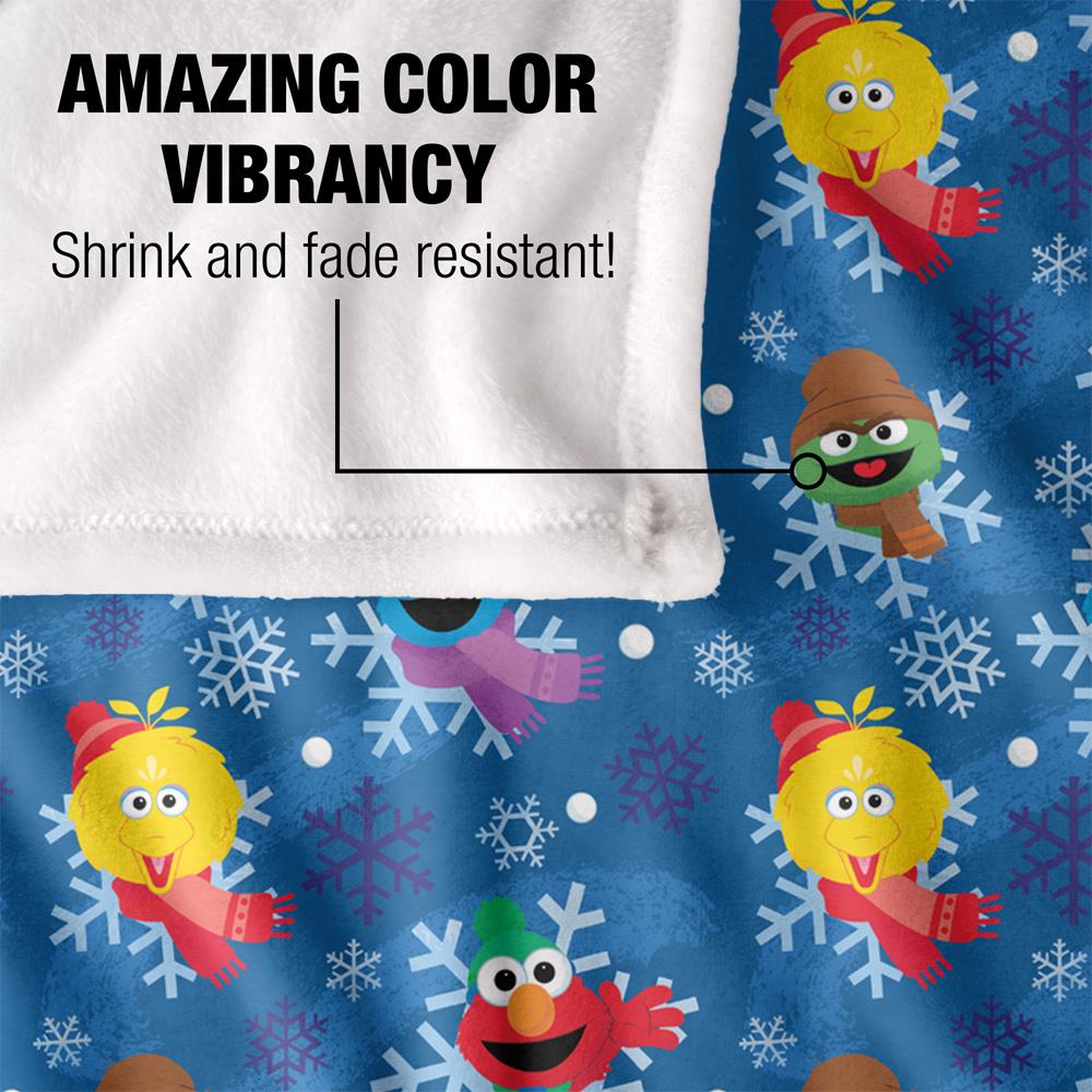 Sesame Street Silky Snowflake Supersoft Blanket