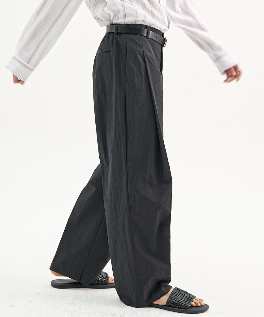 TRIP LE SENS Cn Side Pintuck Curved Pants_Beige