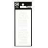 56design Sticker Logo Sticker Transparent Base W42mm Pack of 2 (White)