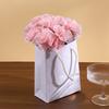 Carnation Silk Flower Bouquet For Home Office Wedding Decor Photography Prop