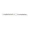 Gucci Verriegelndes doppeltes G mattes 925er Silberarmband Herrenarmband 627068-J8400-0728