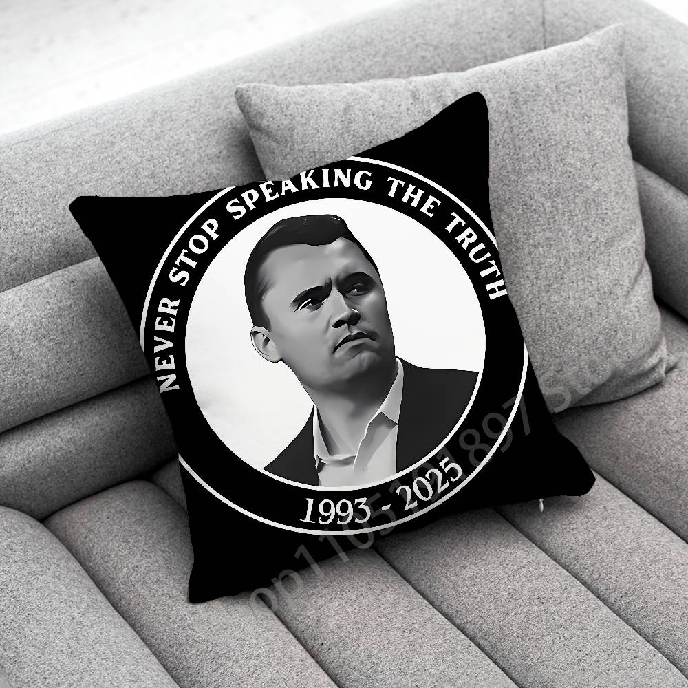 America C-Charlie Kirk Cross Throw Pillow Case For 45X45Cm 40X40Cm 30X30Cm 50X50Cm 55X55Cm Square Home Pillowcase Case