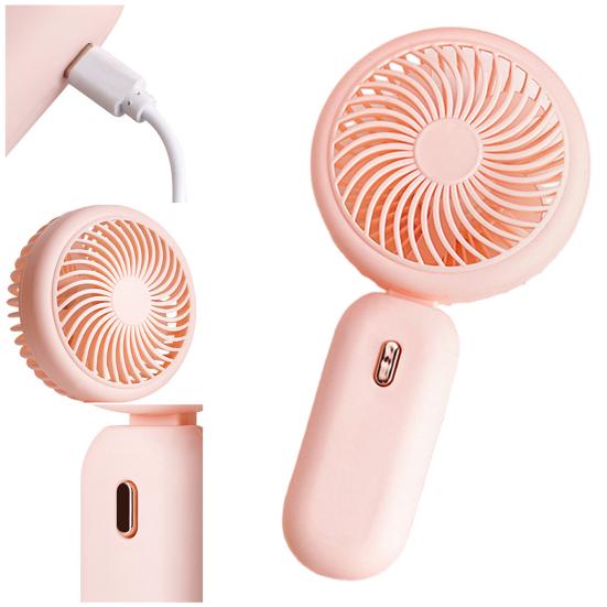 Folding Handheld Fan 3 Speed Adjustable USB Rechargeable Summer Cooling Fan Portable Outdoor Travel Mini Personal Fan