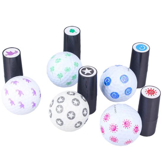 Plastic Golf Stamp Long Lasting Quick Drying Random Pattern Ball Stamper Golf Equipment