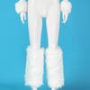 Womens Faux Furs Leg Warmers Wrist Cuffs Boot Covers Furry Boot Cuff Wrist Bands