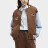 New FILA Baseball Jacket Women's Dried Milk Umber F11W419504F-BN