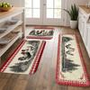 1Pcs Anti Fatigue Kitchen Rugs, Farmhouse Rooster Print Waterproof Non-Slip Thick Cushioned Kitchen Mat Heavy Duty Comfort Standing Mat for Kitchen