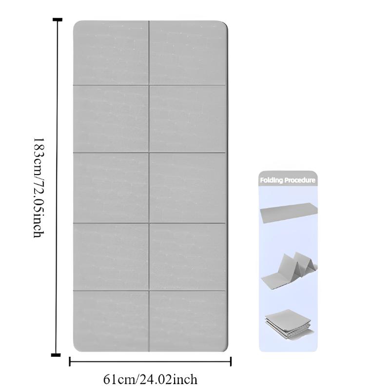 

Foldable Yoga Mat Eco Friendly Tpe Folding Travel Fitness Exercise Double Sided Non-Slip For Pilates & Floor Workouts