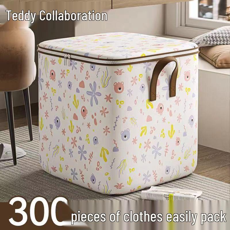 Large Moisture-Resistant Quilt and Clothes Storage Bag Organizer