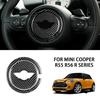 Steering Wheel Stickers For Mini Cooper Accessories R55 R56 R Series 3D Carbon Fiber Car Interior