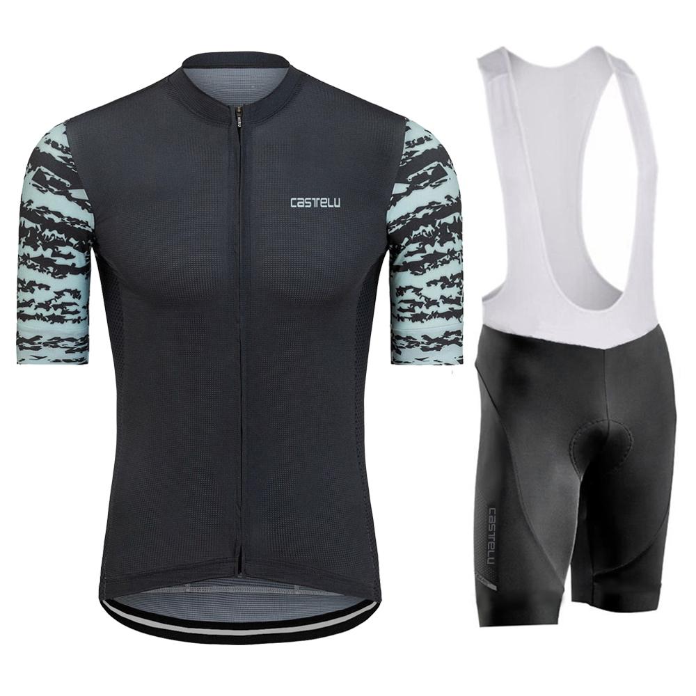 Outdoor Cycling Suit Men's Cycling Clothing Summer Bicycles Jersey Sets Mountain Bike Bib Shorts Motocross Triathlon Maillot Shirts Ciclismo