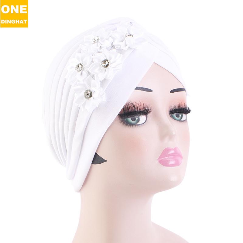 Ethnic Style Flower Accessories Headscarf Hat, Muslim Headscarf Hat, Wedding Hat Jdt-12G
