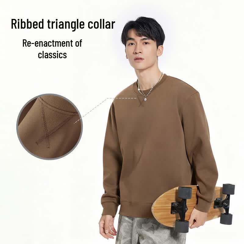 Jeanswest Men's Loose-Fit Round Neck Sweatshirt