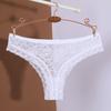 Low Waist Mesh Briefs Women Bow Flower Romantic T Panties Fashion Mesh Sheer Lace Thong  Home