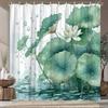 Enhance Your Bathroom with a Waterproof Shower Curtain Featuring Elegant Lotus Flowers for Aesthetic Appeal and Durability