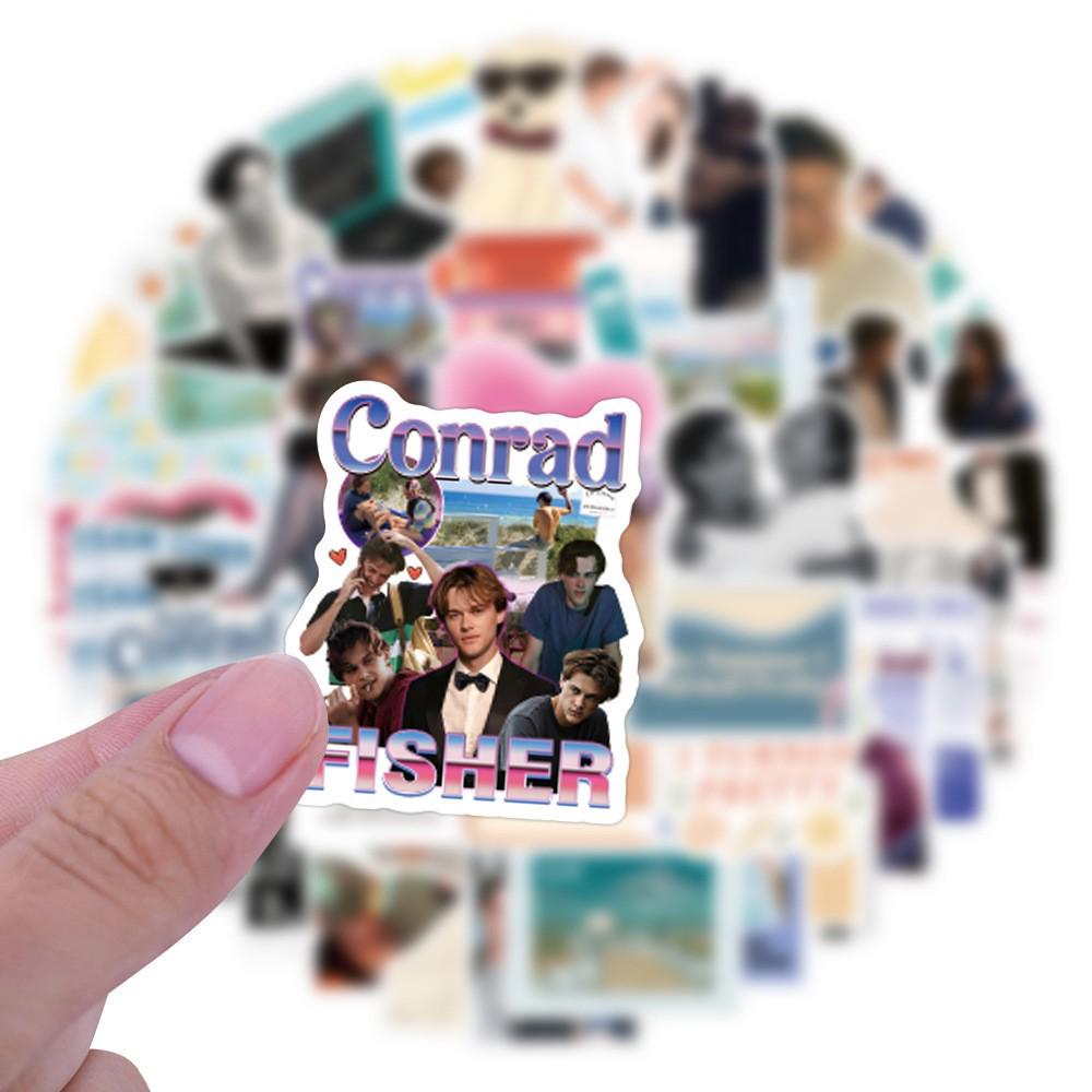 55 'The Summer I Turned Pretty' Cartoon Graffiti Stickers - DIY Set