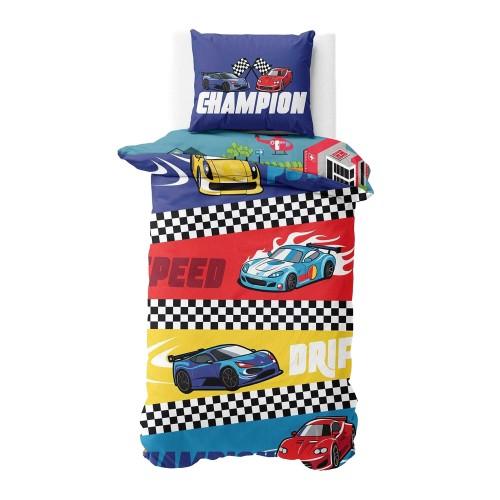 K Collection Champion Road Track Panel Duvet Set