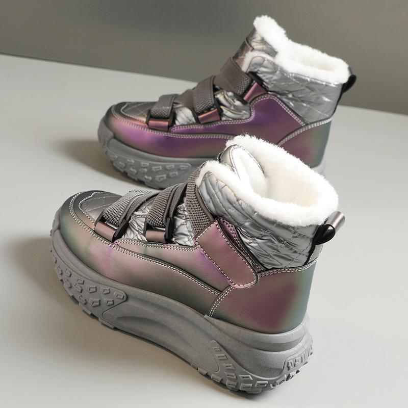 TUINANLE New Women's Casual Sneakers Winter Sneakers with Plush Fur Warm Women's Shoes