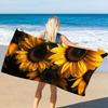 Colorful Mandala Pattern Beach Towel, Exotic Geometric Art Quick-Dry Sand-Free Microfiber Bath Towel for Yoga, Swim and Travel