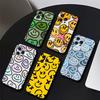 Smiling Faces Fill The Screen Phone Case For IPhone 17 Air 16 15 14 13 Pro Max 11 12 Black Silicone Cover