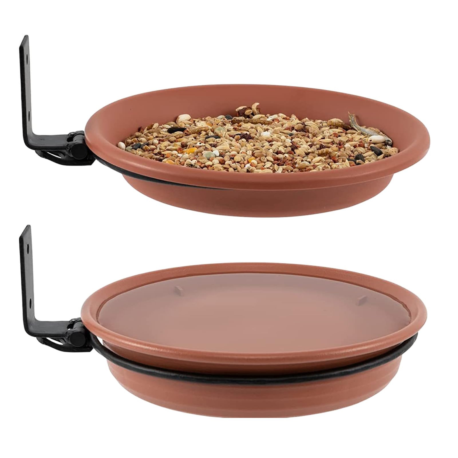 

Hyack Bird Feeder, Bird Bath, Watering Station, Outdoor Bird Feeder, Non-Shaking, Fixed, Set of 2