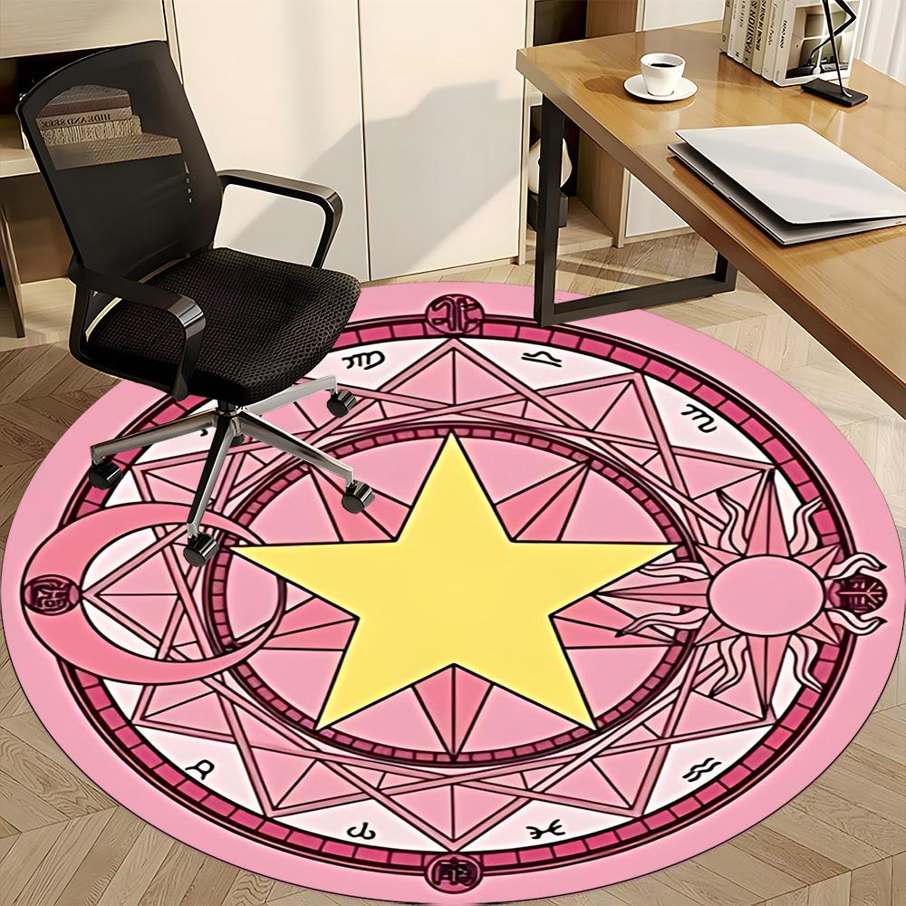 1pc Star SymbolChair Carpet for Office, Non-slip, Soft and Durable Office Rug for Interior Decoration, Perfect for Office yy250925116