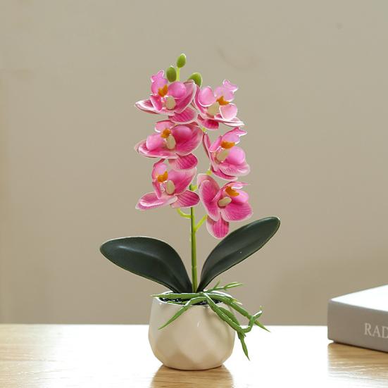 

Искусственный горшечный тонкий декоративный пластик довольно красиво выглядящий поддельный цветочный растение домашний декор