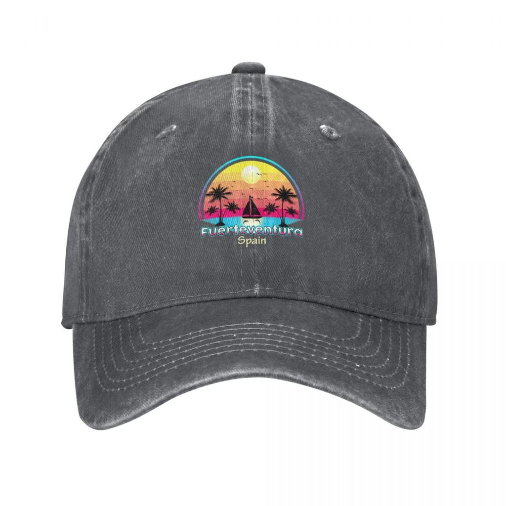 Fuerteventura Islands Spain Summer Vacations Baseball Cap Thermal Visor derby hat Vintage Luxury Unisex Hat Boy Womens