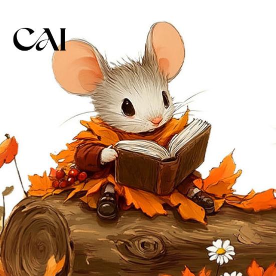 Autumn Wall Decals Mouse Stickers,Waterproof PVC Retro Fairy Tale Decals, Removable Peel Sunflower Maple Leaf Window Clings And Stick for Kindergarten