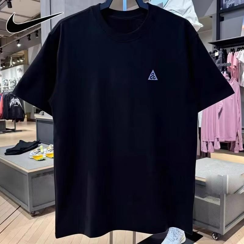 Outdoor Sport Brand AGC Basic Print Logo Short-sleeved Summer Men's Short-sleeved Quick-drying Breathable Versatile Casual Top