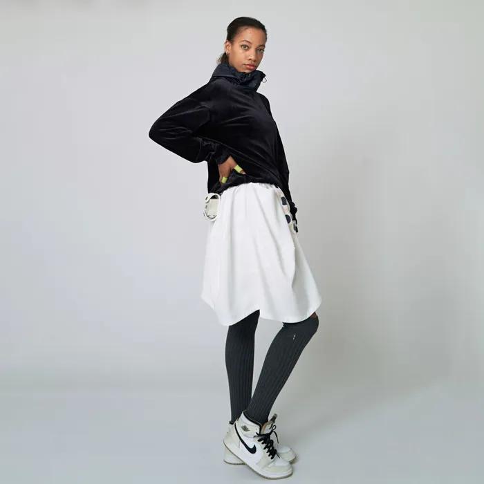 AW22AS02 Over-the-Knee Socks_Melange Gray