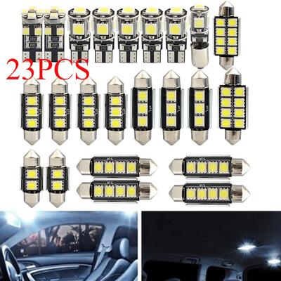 23 Teile/satz Universal Weiß Led Auto Innen Lichter Upgrade Kit für Auto Led Innen Lkw Lichter