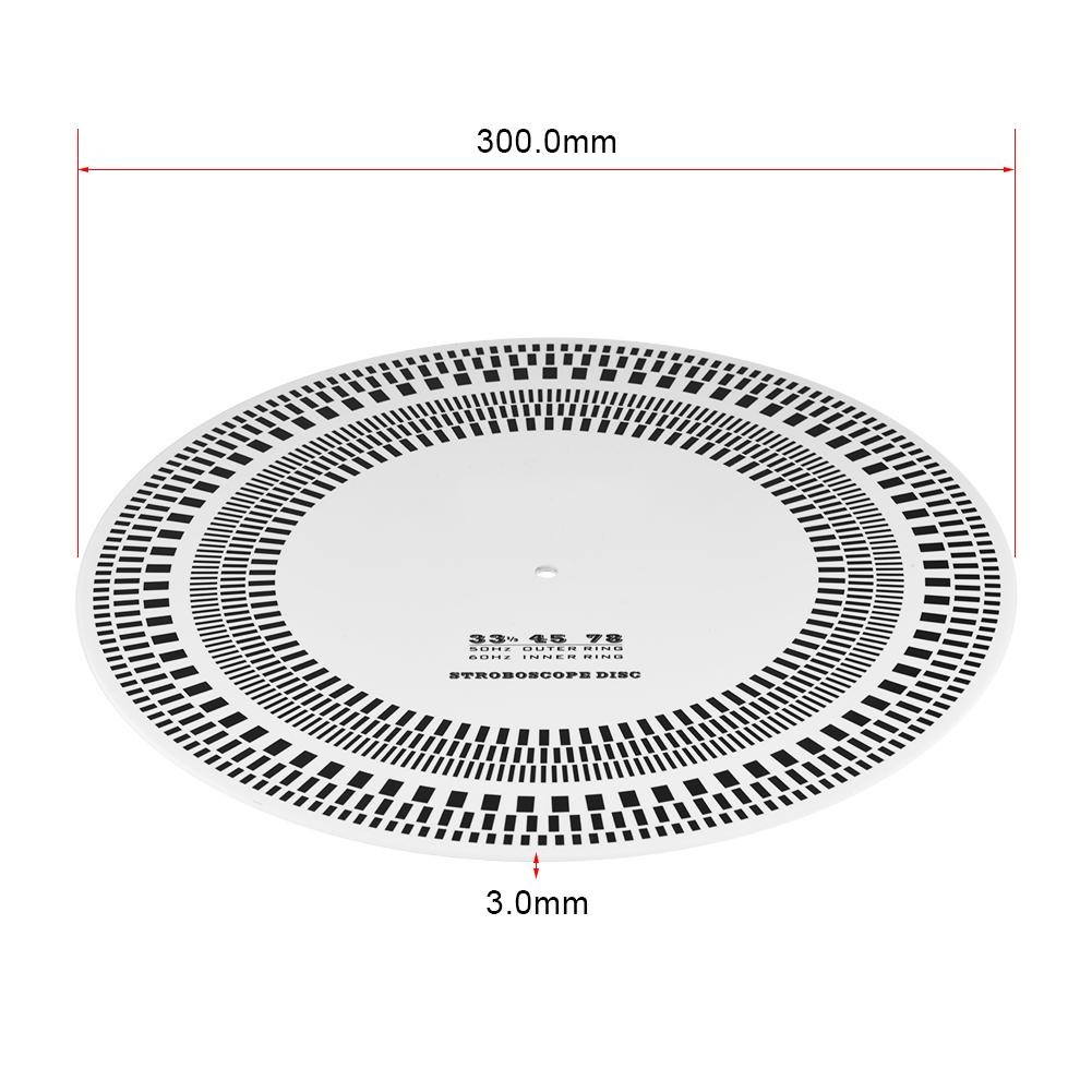 Profesional LP Vinyl Record Turntables Phono Tachometer Calibration Stroboscope Disc