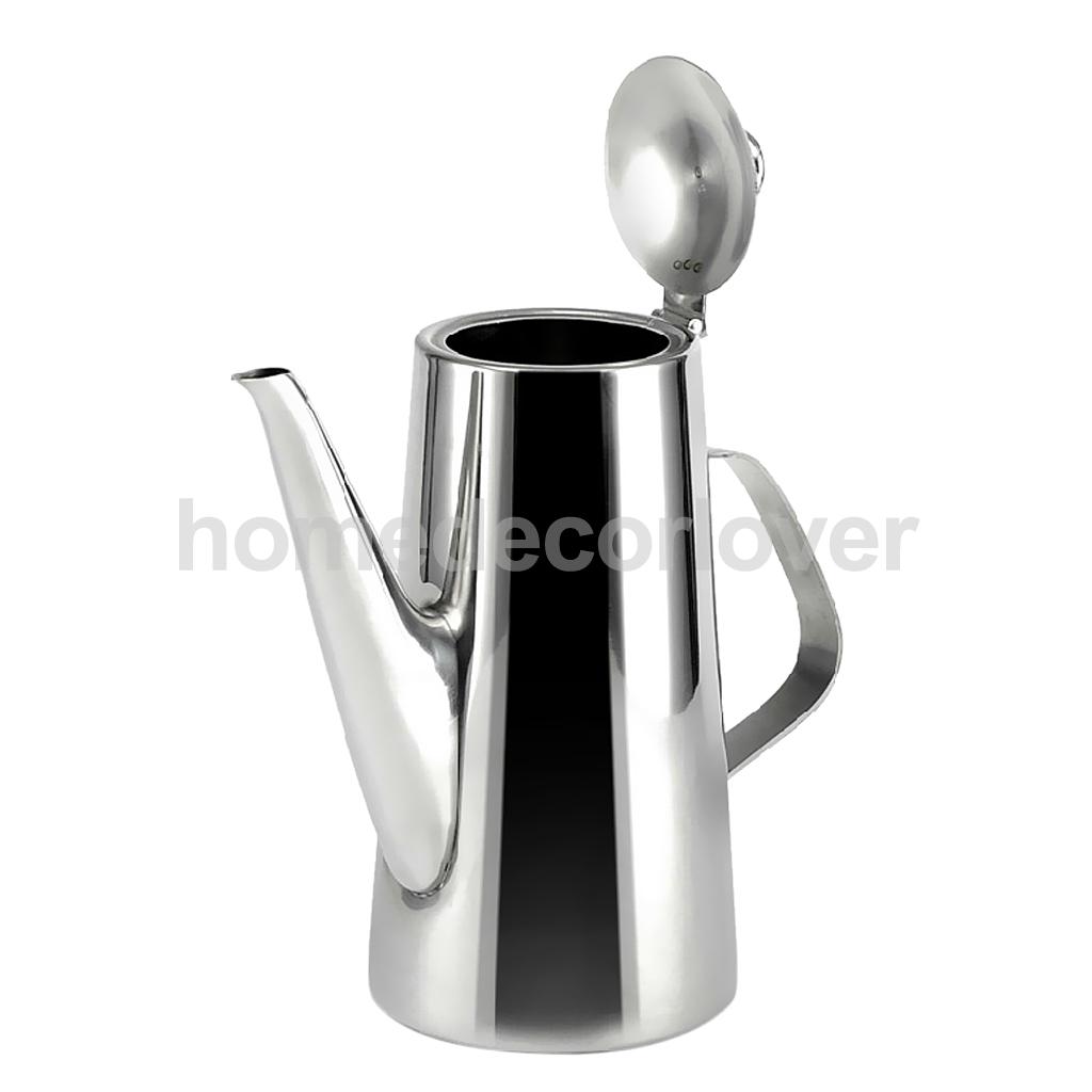 1.5L/2L Stainless Steel Water Coffee Pot Ice Tea Jug Kettle Pitcher with Lid 2 Patterns