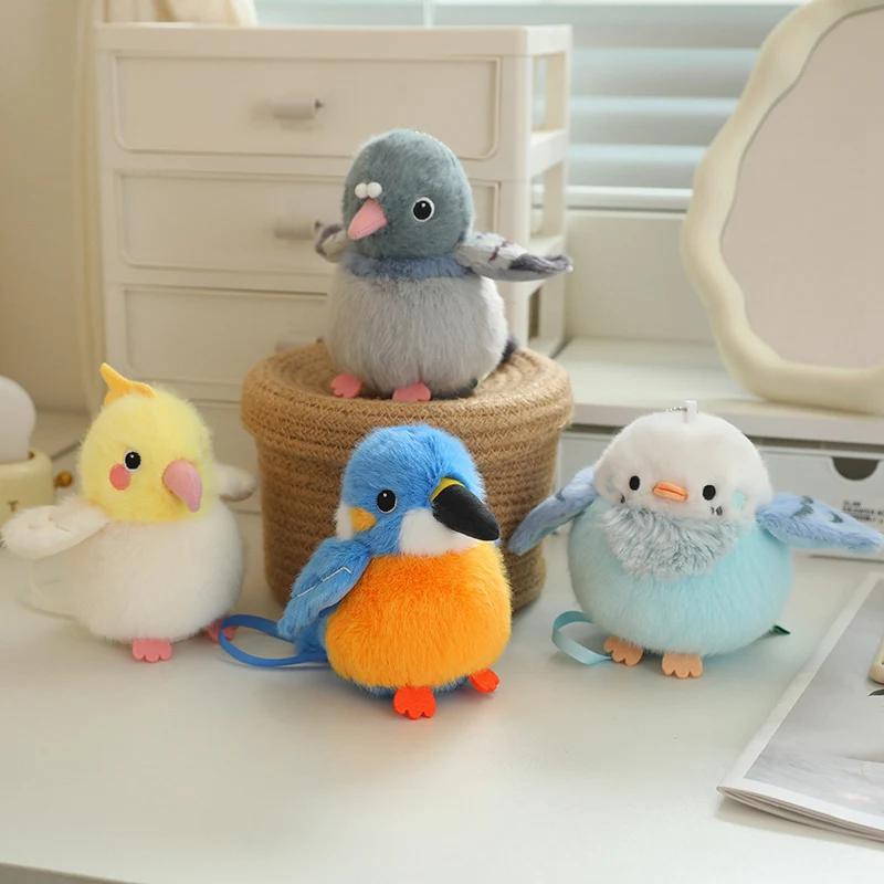 9 Kinds of Kawaii Bird Plush Toys Mini Artificial Bird Plush Doll Cute Parrot Sparrow Plush Toy For kids Birthday Xmas Gifts